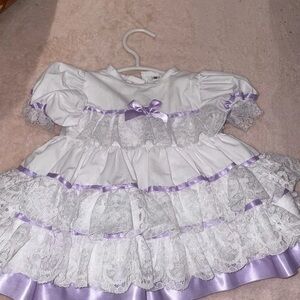 Charming Kids Dance Costume with Purple Accents